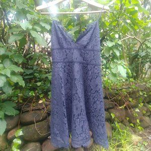 Joie size Medium navy blue lace spaghetti strap dress